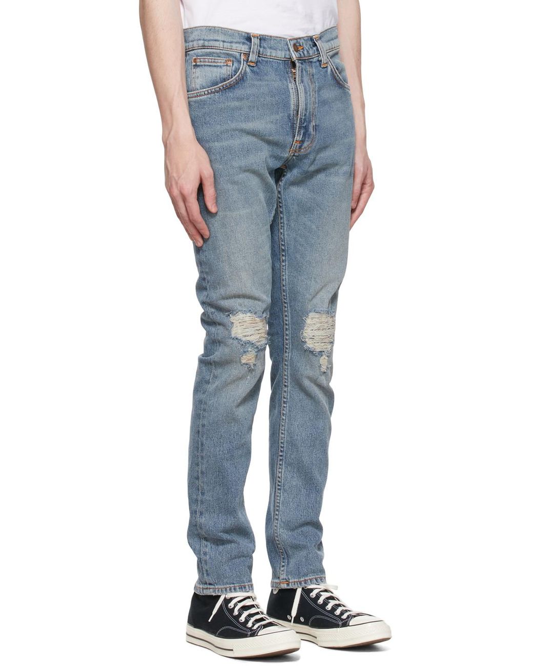 Nudie Jeans Denim Lean Dean Jeans in 