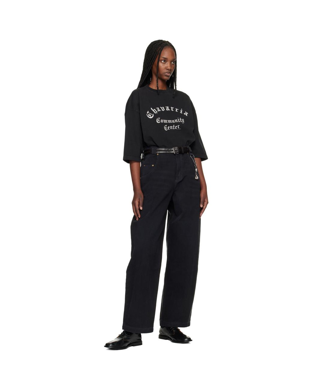 Willy Chavarria Black 'Chavarria Community Center' Buffalo T-Shirt