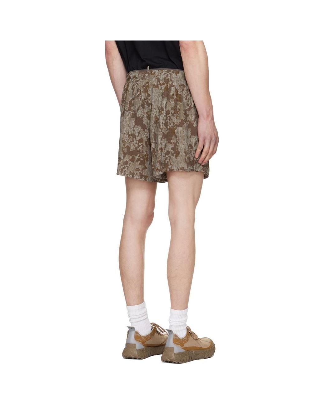 Satisfy Brown Khaki Space‑O 5 Shorts for men