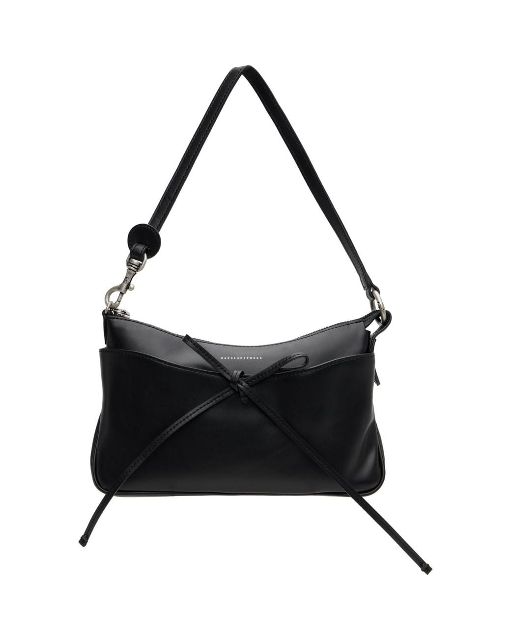 MARGE SHERWOOD Black Ribbon Pochette Bag