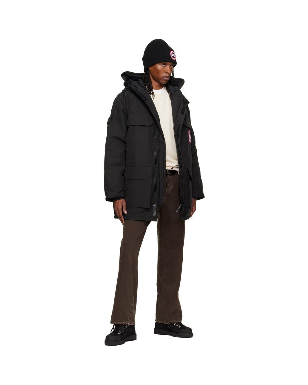 Canada Goose Black Expedition Down Coat for men