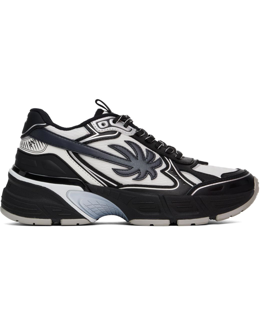 Palm Angels Pa 4 Leather Sneakers in Black for Men | Lyst