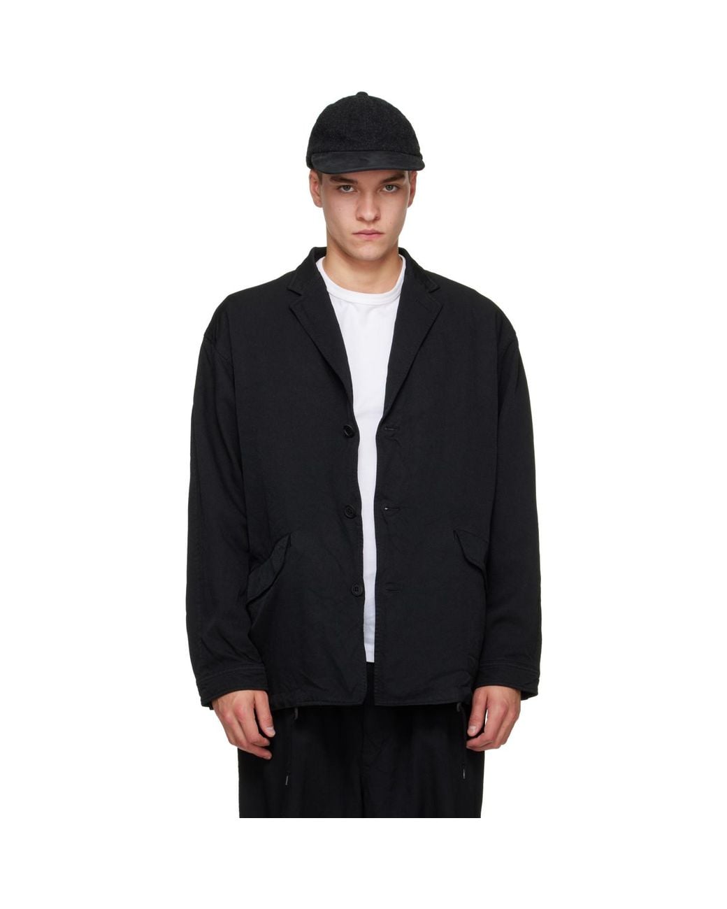 Comme des Garçons Black Polyester Serge Blazer for men