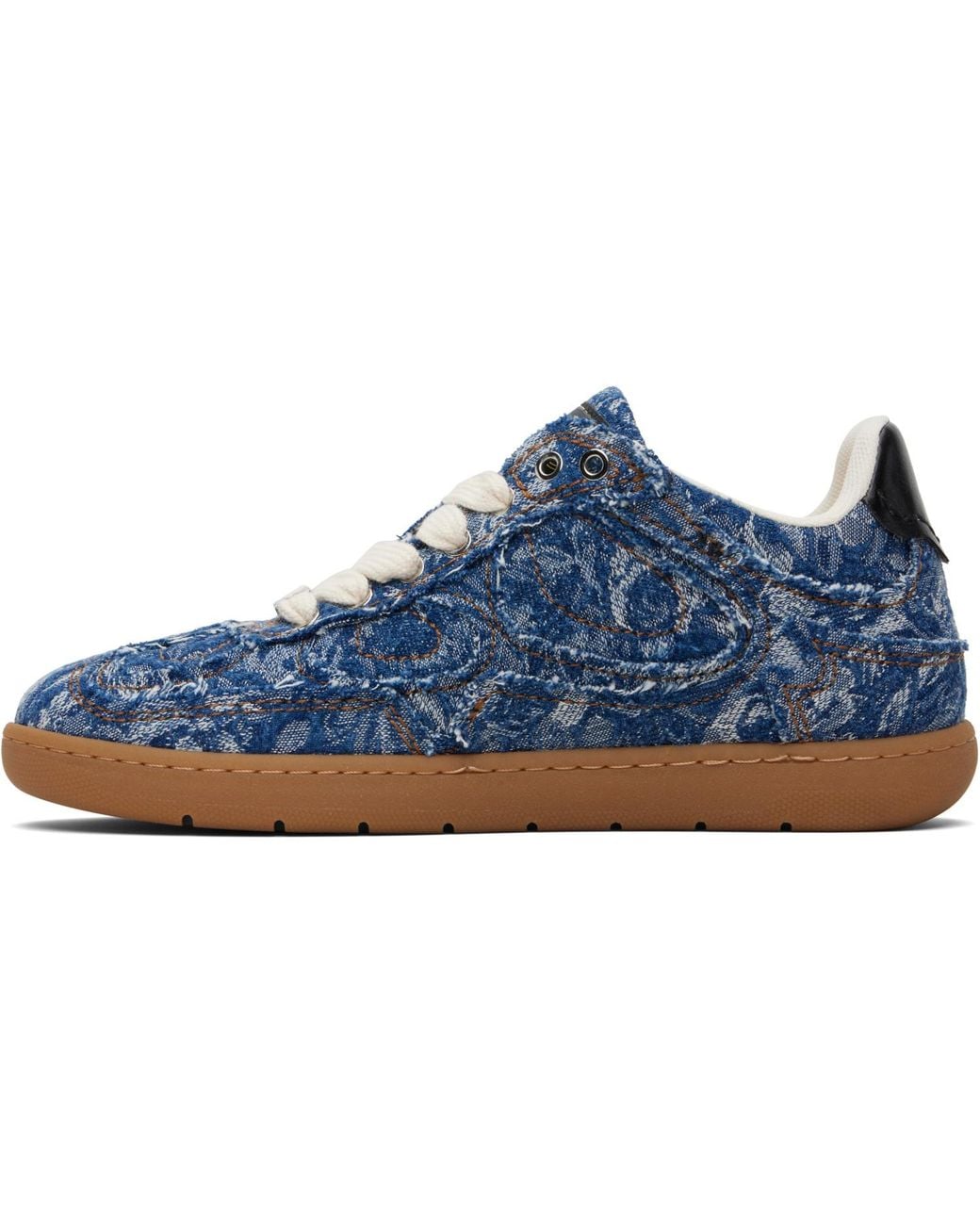 Ganni Blue Denim Tapestry Sneakers