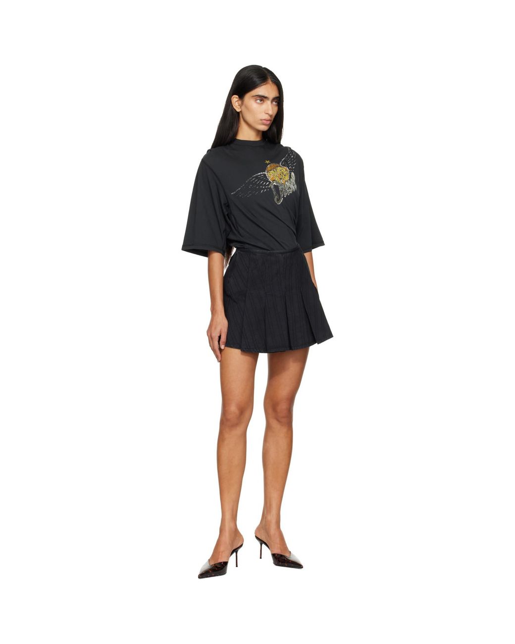 DIESEL Black Concert Graphics Bodysuit