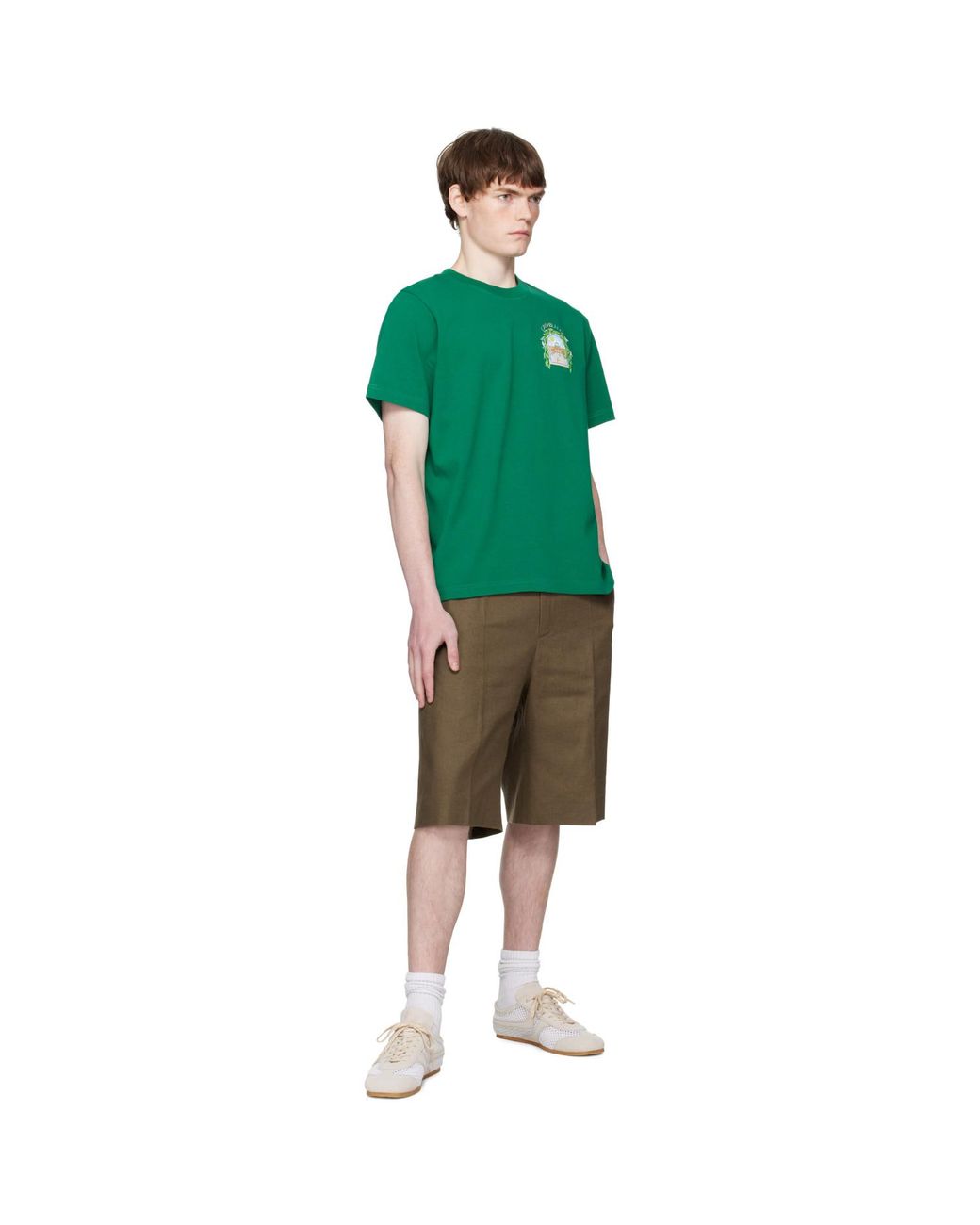 Casablanca Green L'Arche De Tennis Short-Sleeve T-Shirt for men