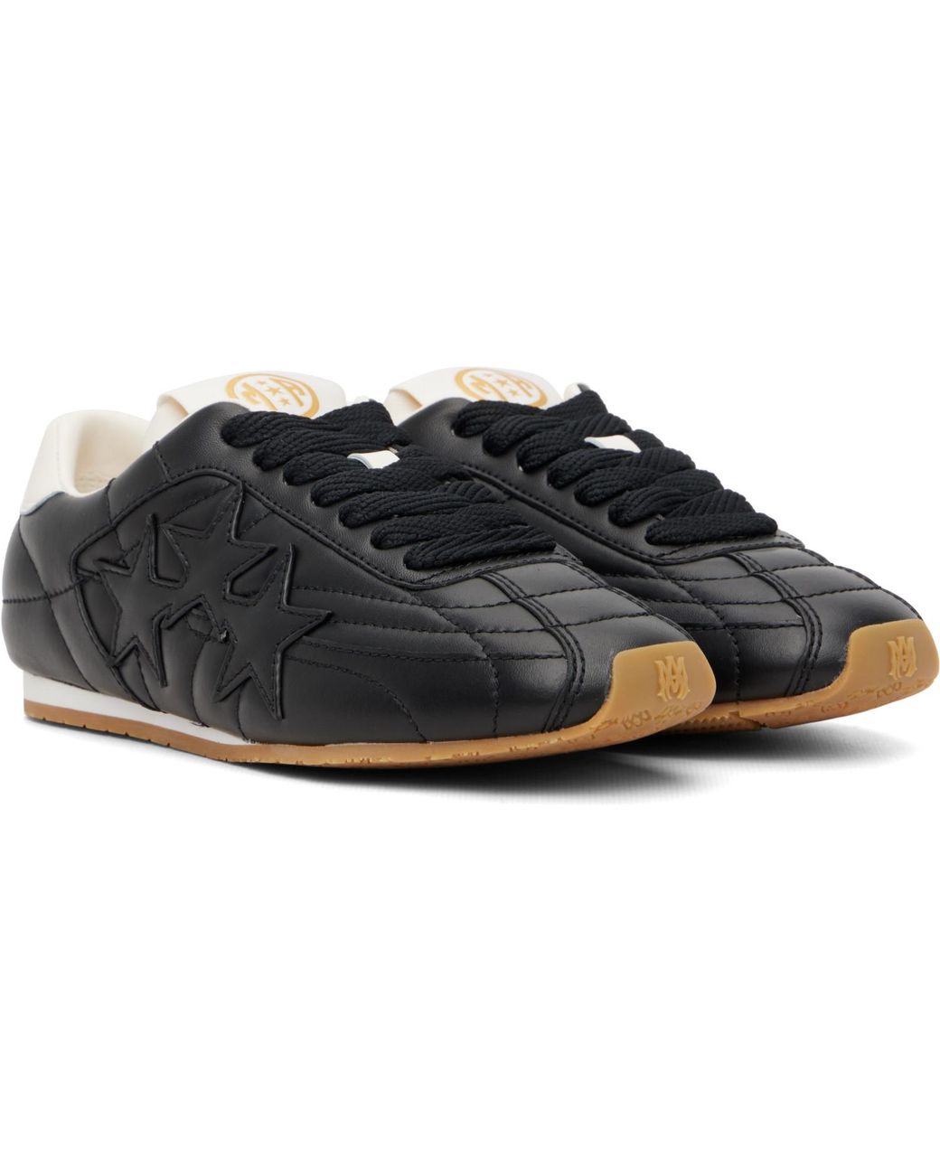 Amiri Black Pacific Football Flat Sneakers