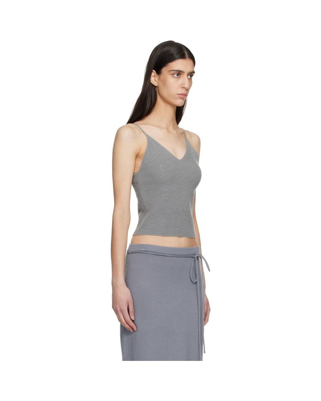 LE17SEPTEMBRE Black Anne Sleeveless Knit Tank Top