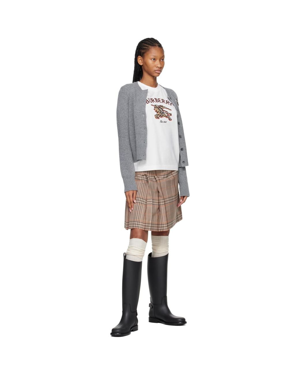 Burberry Black Cavalier Outdoor Boots