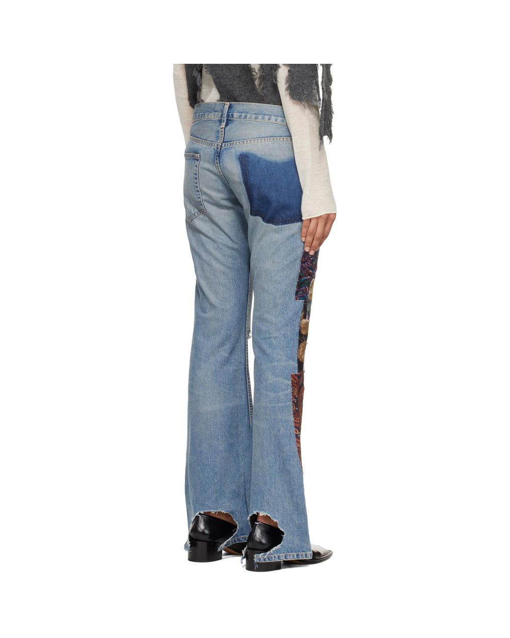Junya Watanabe Blue Patchwork Jeans