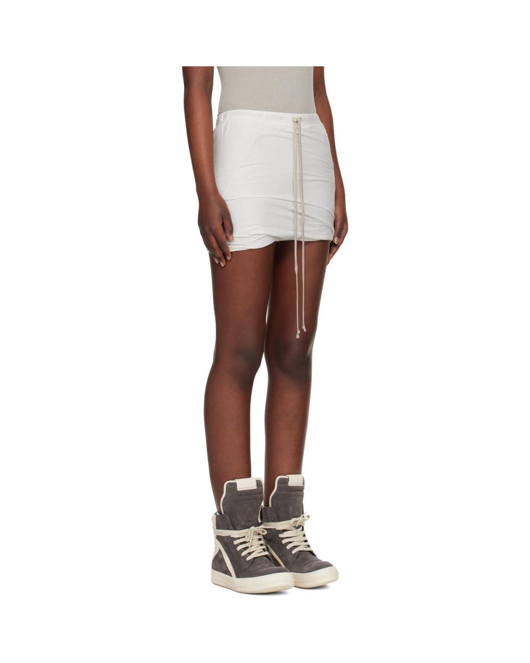 Rick Owens Black Off- Temple Buds Shorts
