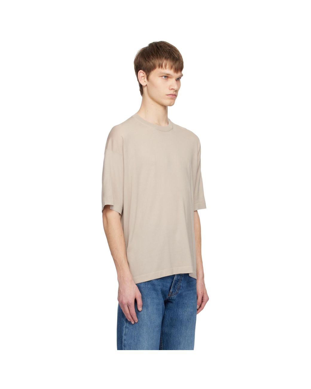 The Row Blue Taupe Dlomu T-Shirt for men
