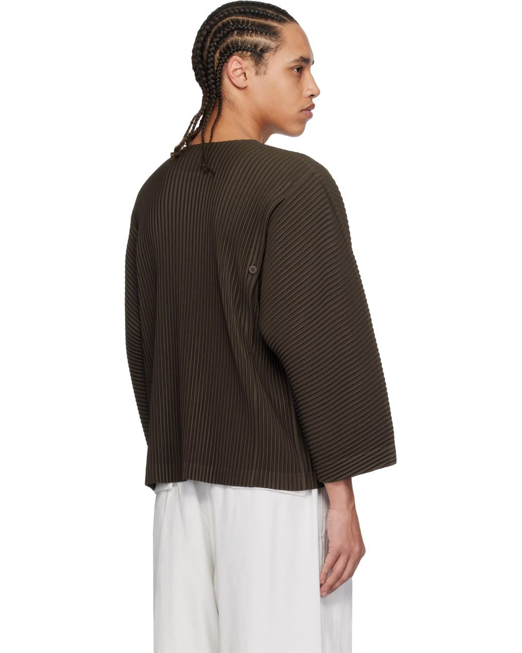 Homme Plissé Issey Miyake Turbine T-Shirt in Black for Men | Lyst