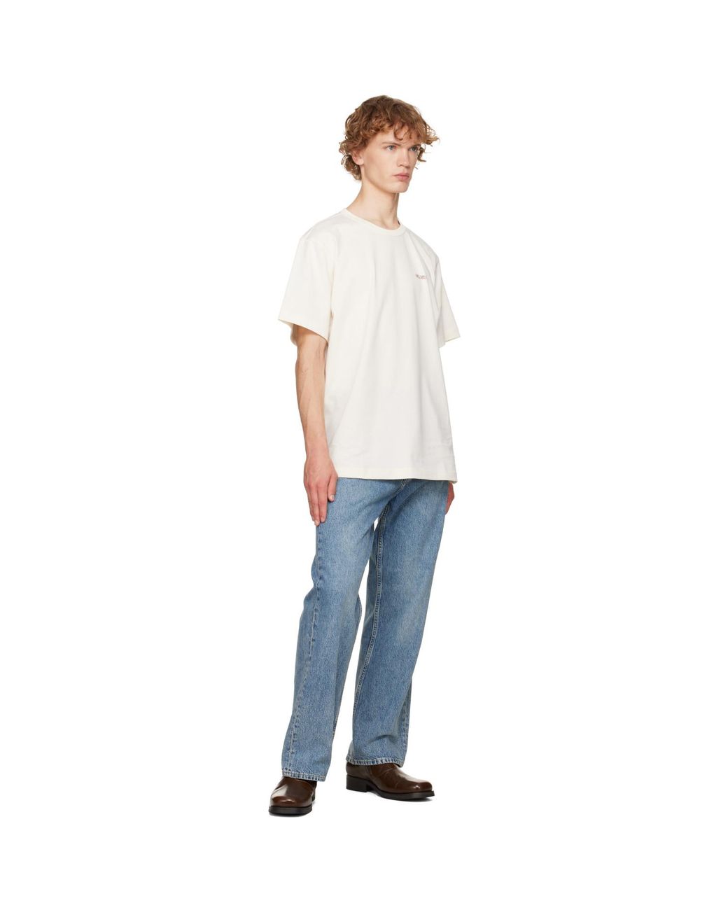 Helmut Lang White Off- Logo T-Shirt for men