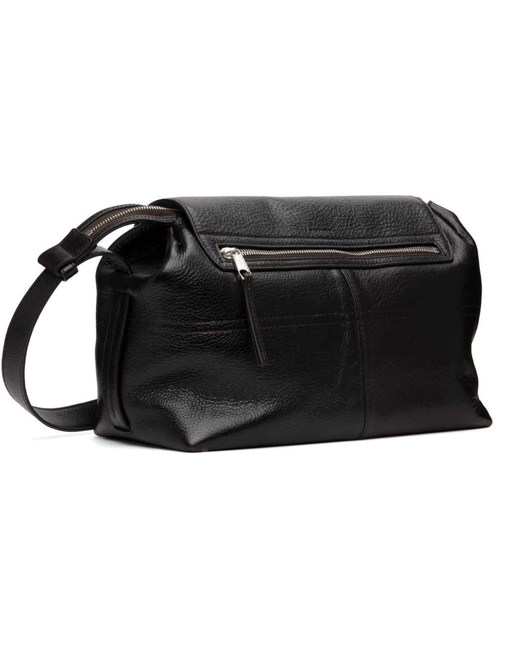 Lemaire Black Medium Gear Bag for men