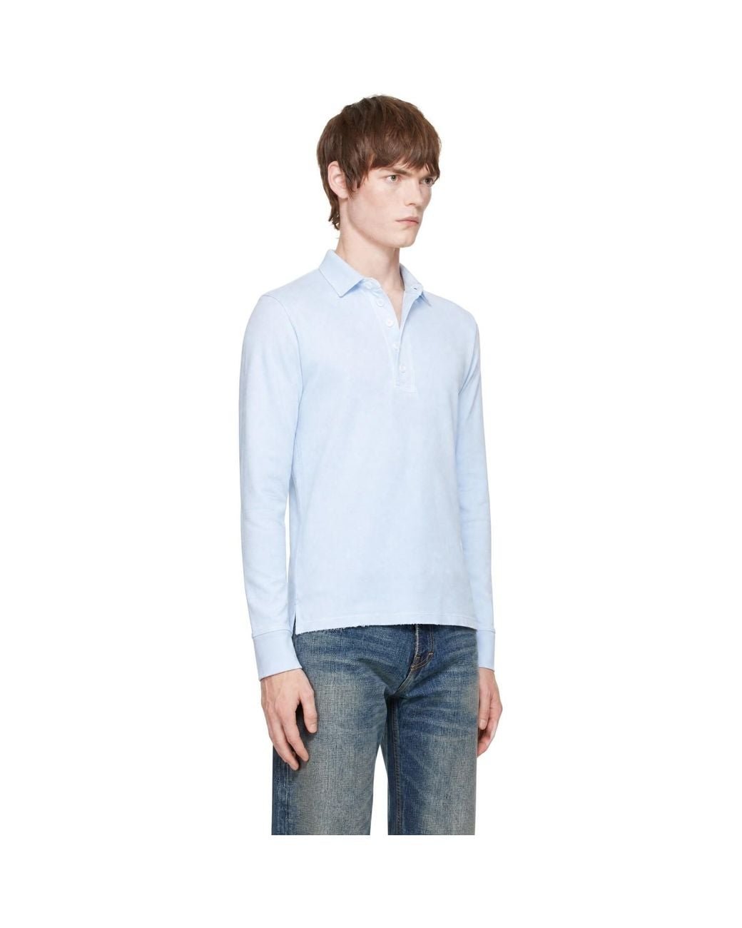 Raimundo Langlois Blue Ssense Exclusive Rugby Polo for men