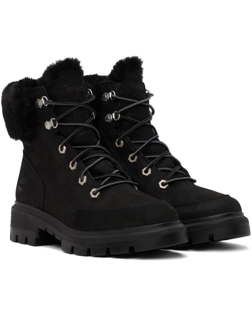 Timberland boots store with fur trim