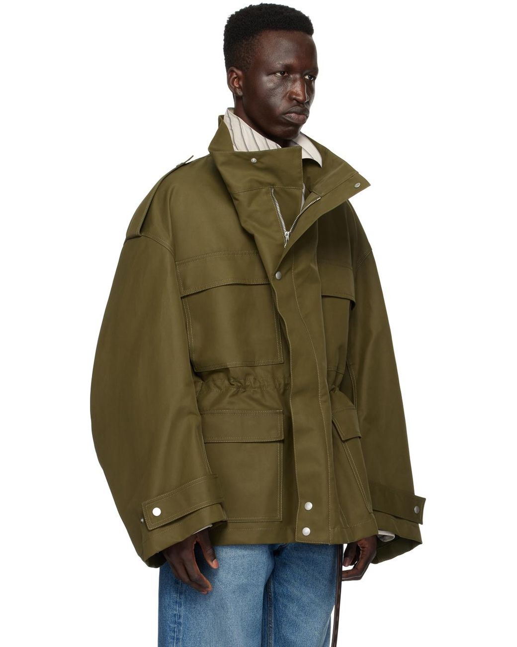 Hed Mayner Flap Pocket Jacket in Green for Men | Lyst