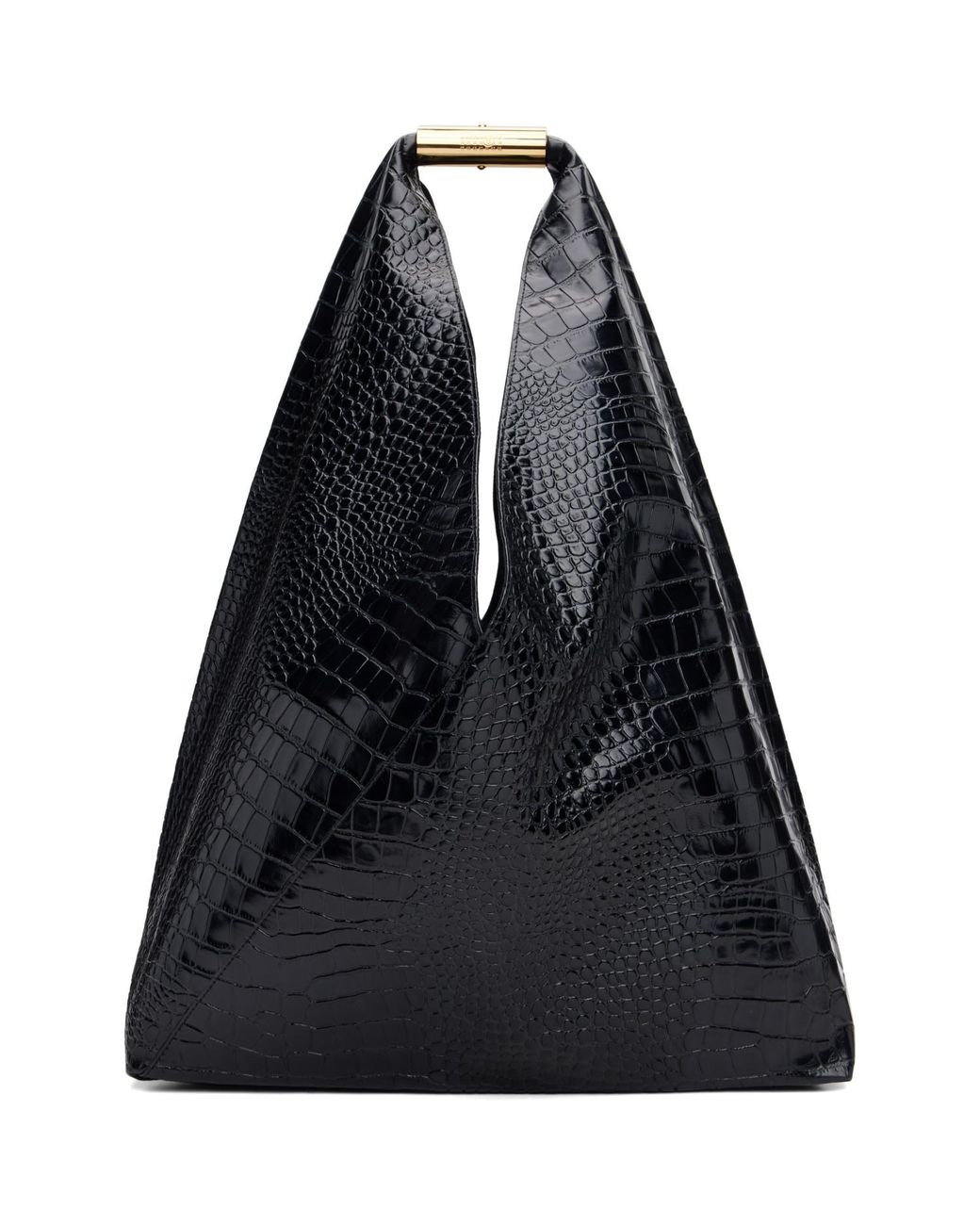 MM6 by Maison Margiela Black Oversized New Triangle Tote