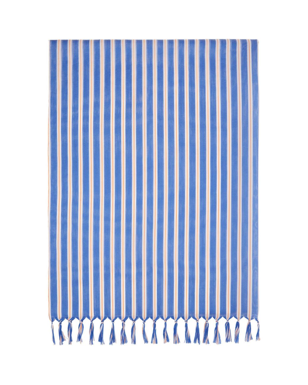 Issey Miyake Blue December Generic Stripes Stole Scarf
