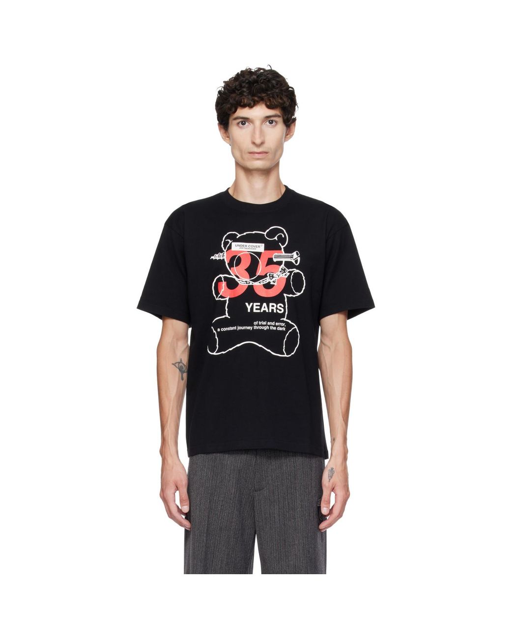 Undercover Black Uc2F3801 '35 Years' T-Shirt for men