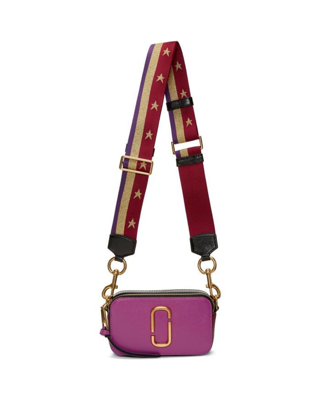 Marc Jacobs Purple Stripes & Stars Snapshot Bag | Lyst Canada