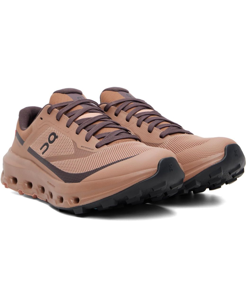 On Shoes Brown Tan Cloudvista 3 Waterproof Sneakers for men