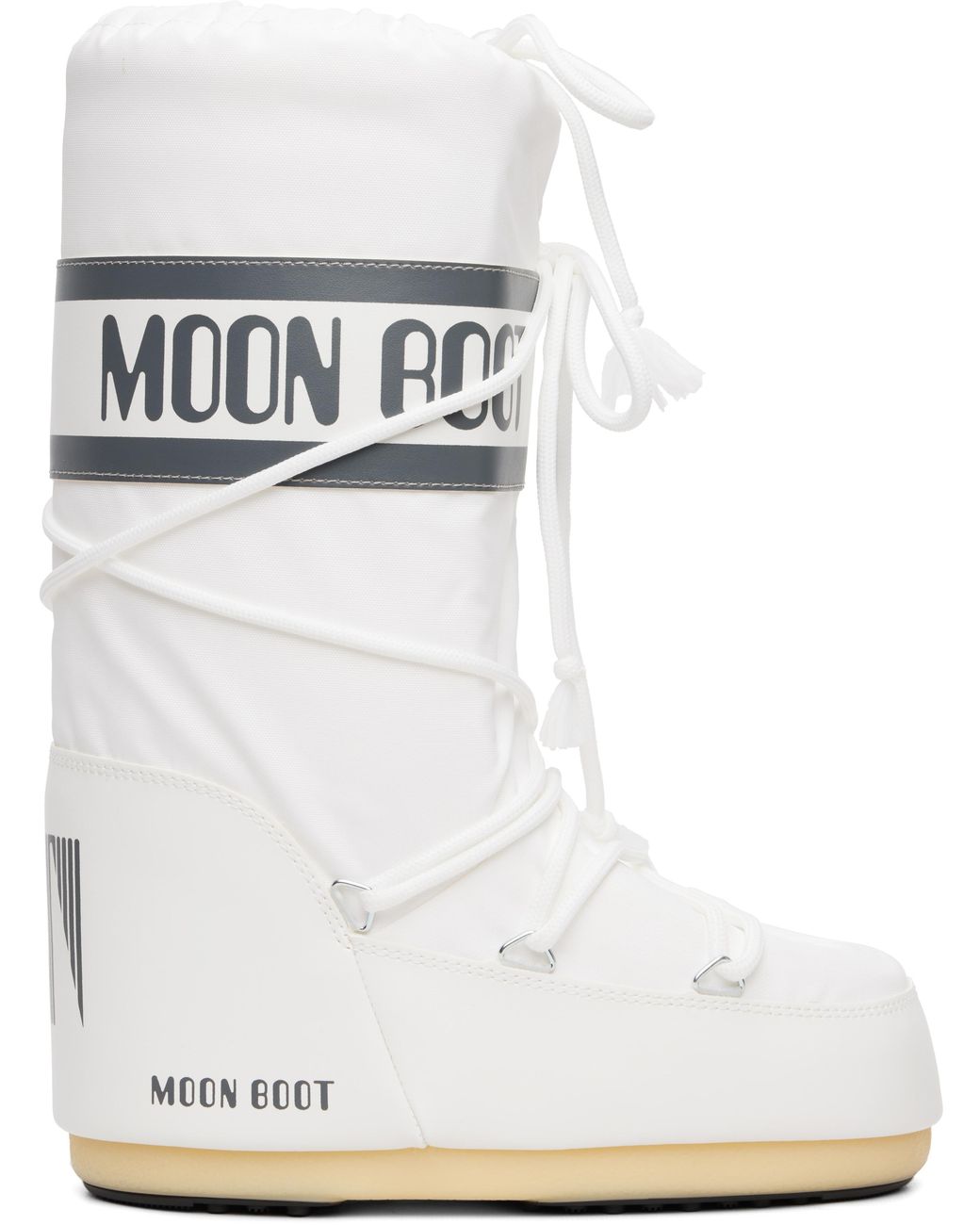 Moon Boot Icon Nylon Boots in White | Lyst