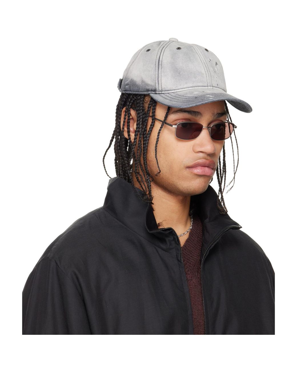 Our Legacy Black Faded Ball Cap for men