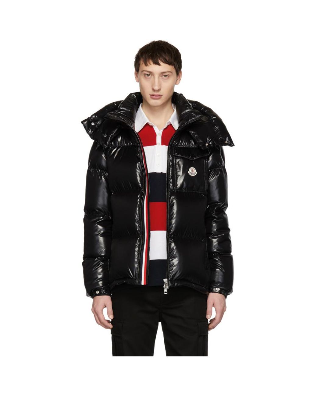 Moncler Black Down Montbeliard Jacket for Men | Lyst