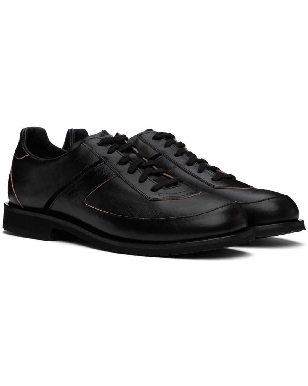 靴 OUR LEGACY TENPIN SHOE Our Legacy - Ten Pin Shoe Black Strike Leather