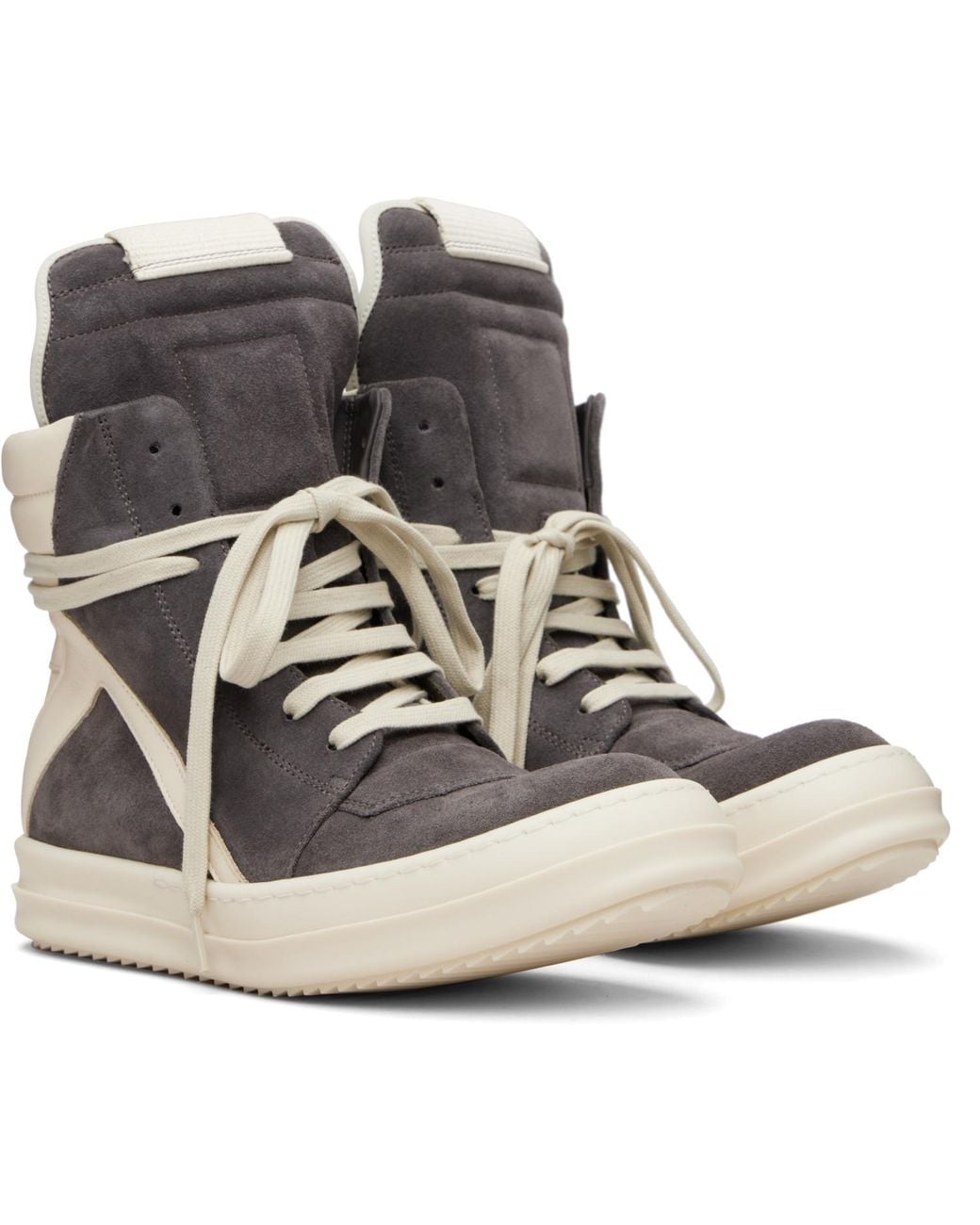 Rick Owens Multicolor Temple Geobasket Sneakers