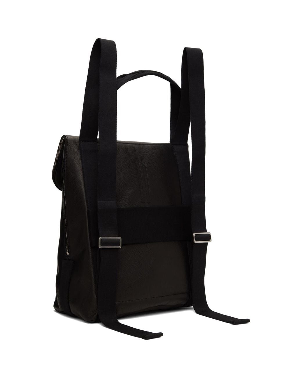 Rick Owens Black Tower Cargo Packpack for men