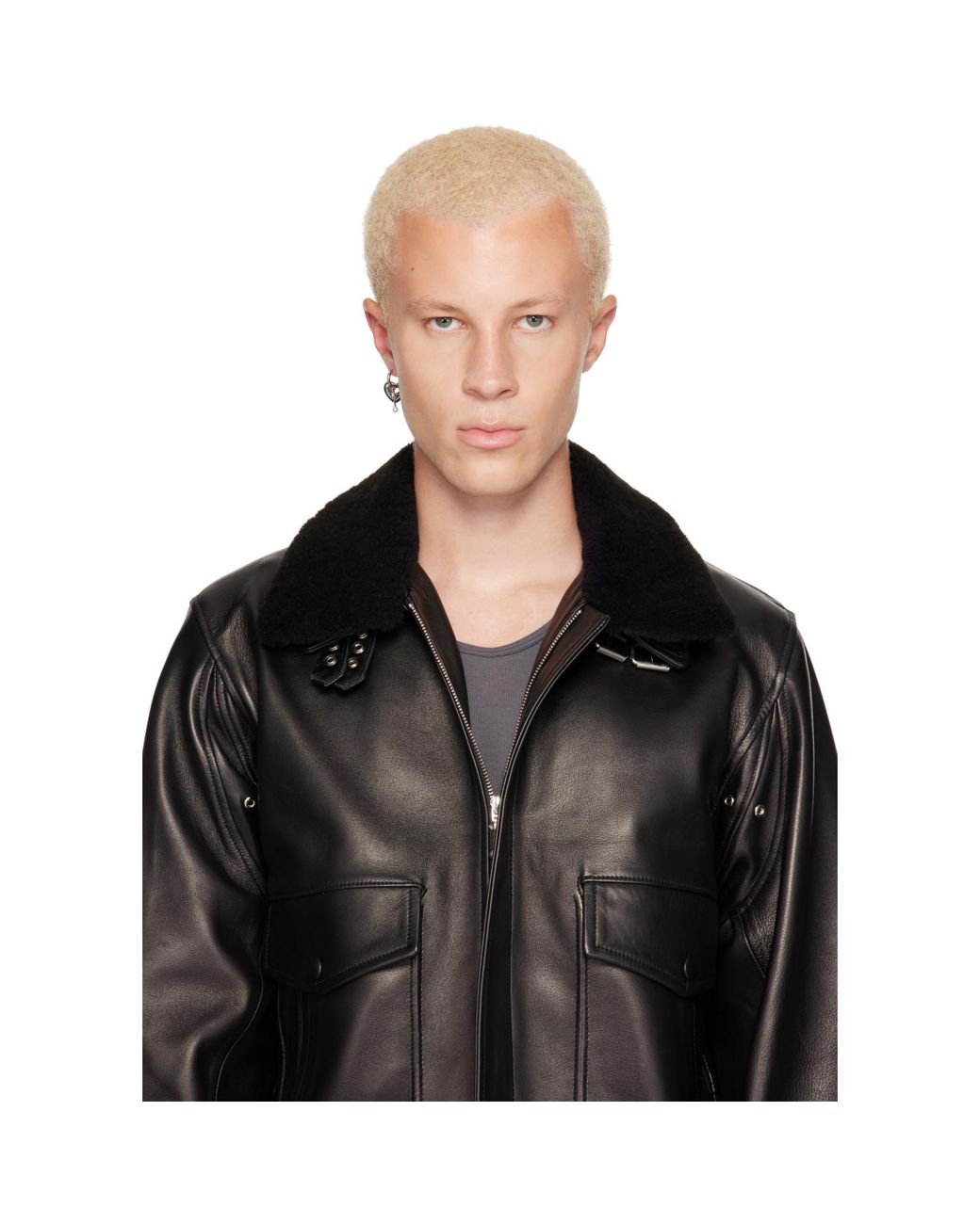 Justine Clenquet Metallic Eros Single Earring for men