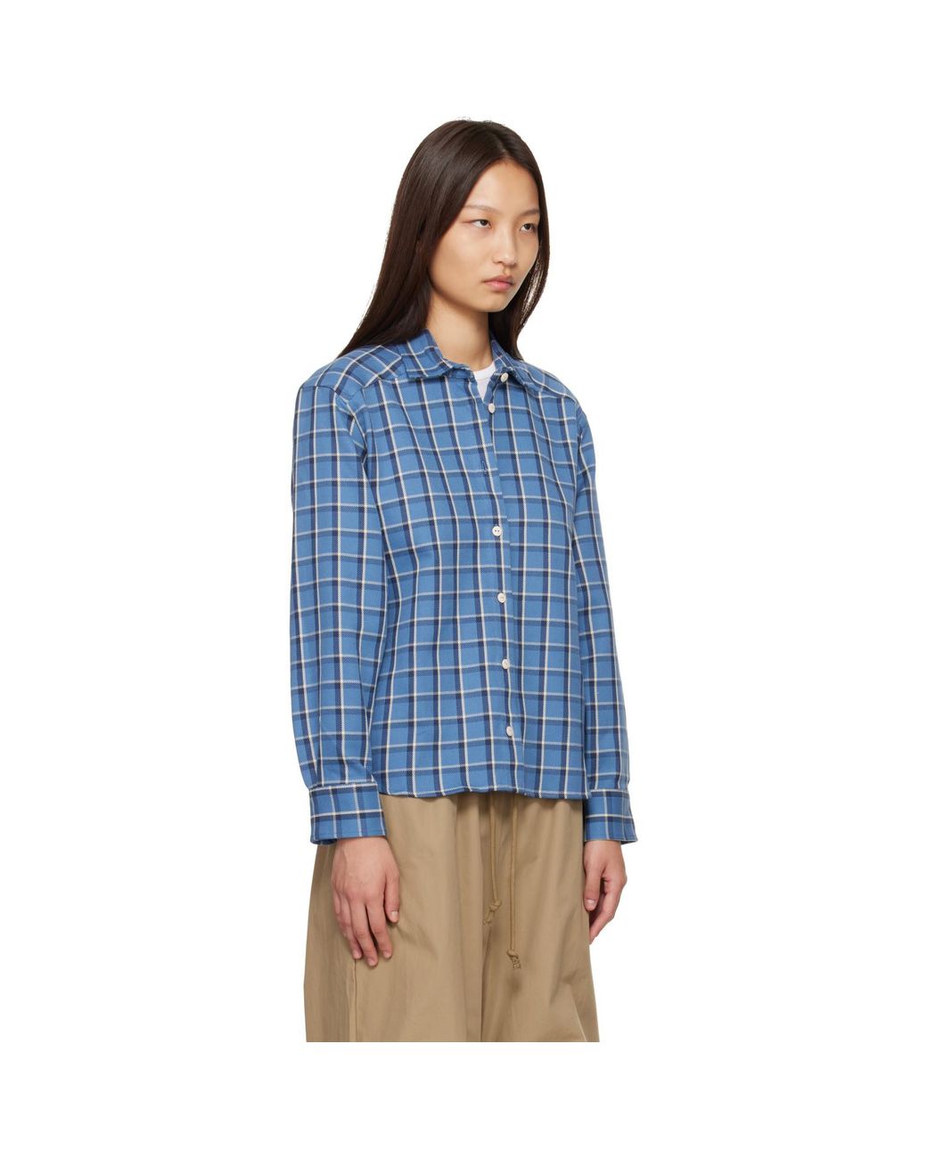 Baserange Blue Bent Shirt