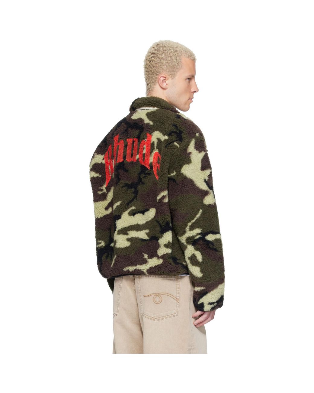 Rhude Black Parilla Camouflage Jacket for men