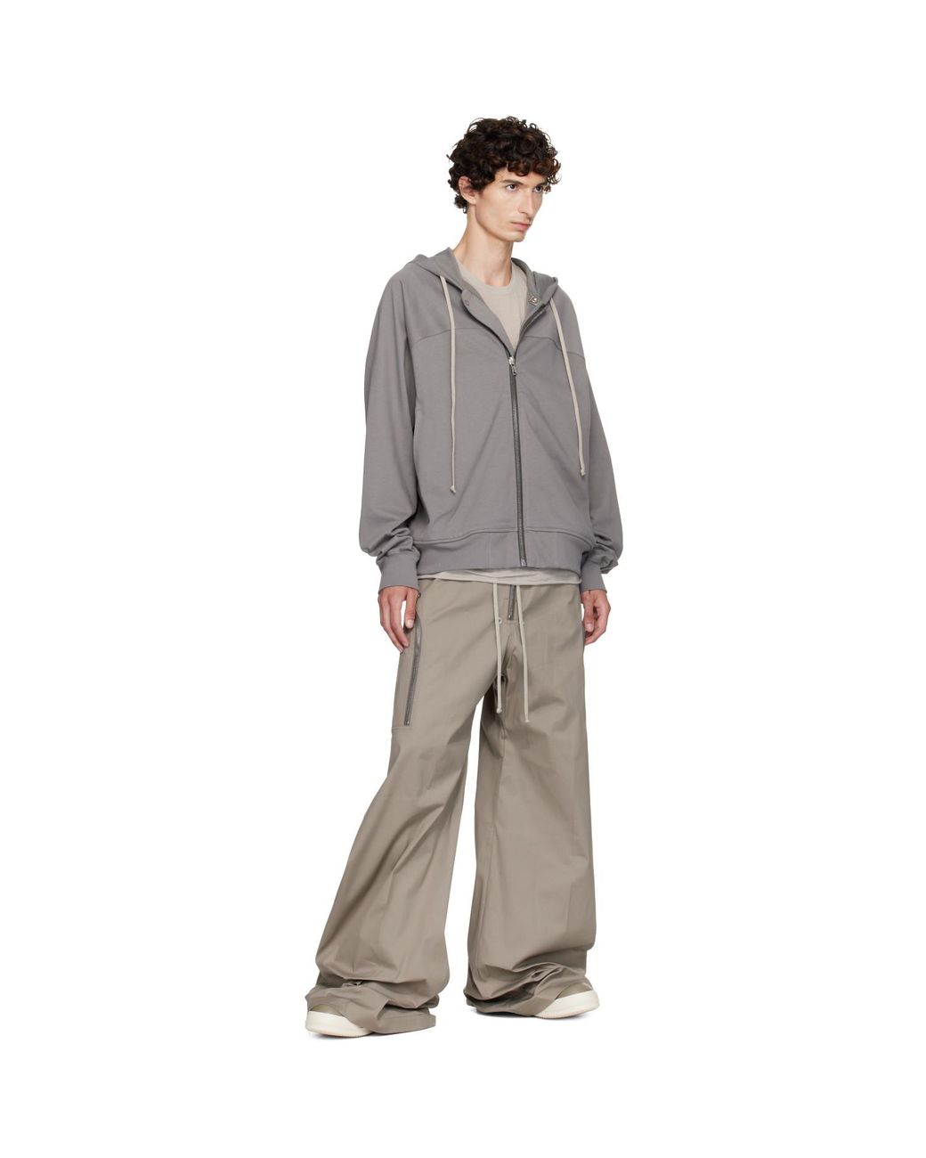 Rick Owens Brown Taupe Tower Heizer Belas Cargo Pants for men