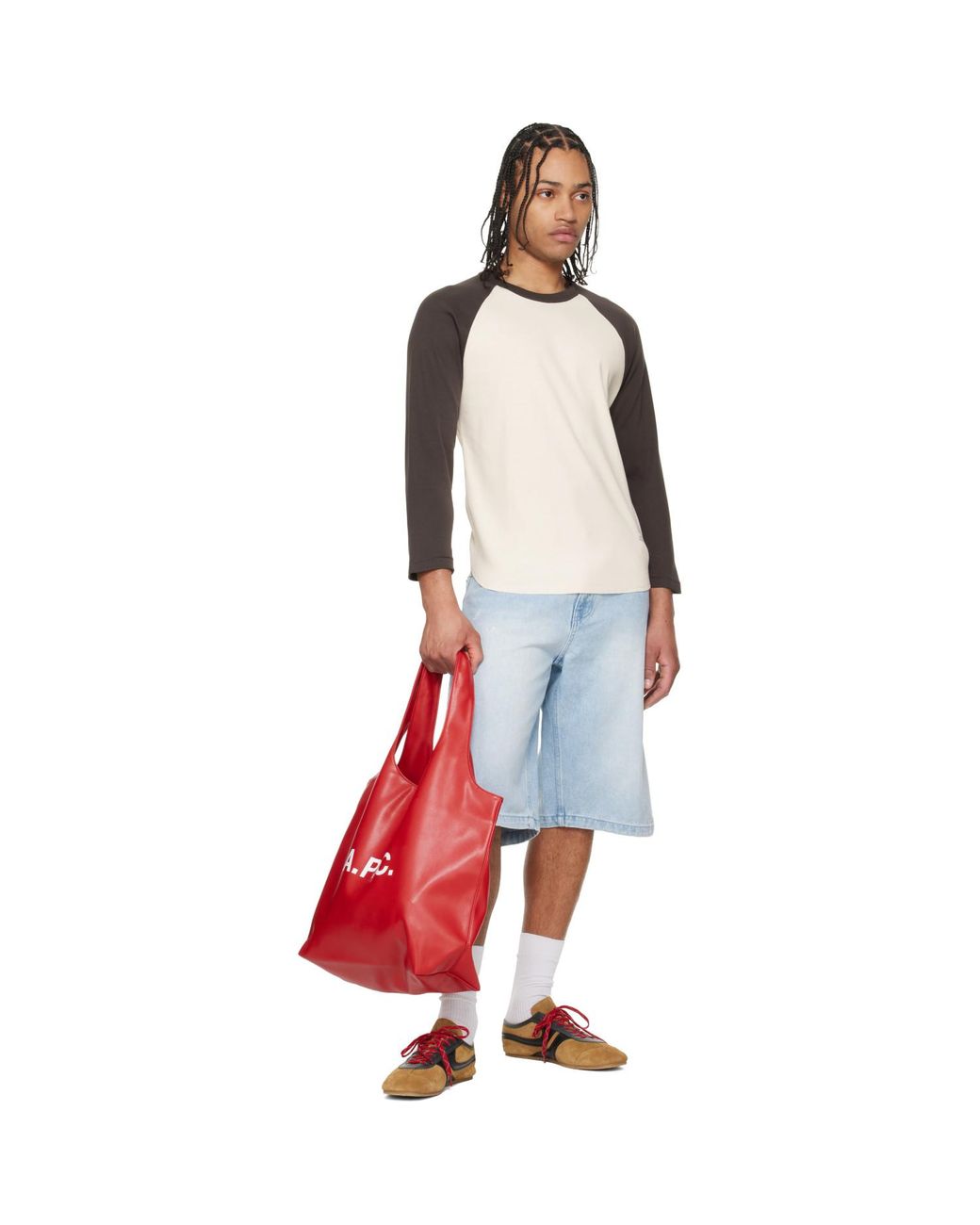 A.P.C. Red Ninon Tote for men
