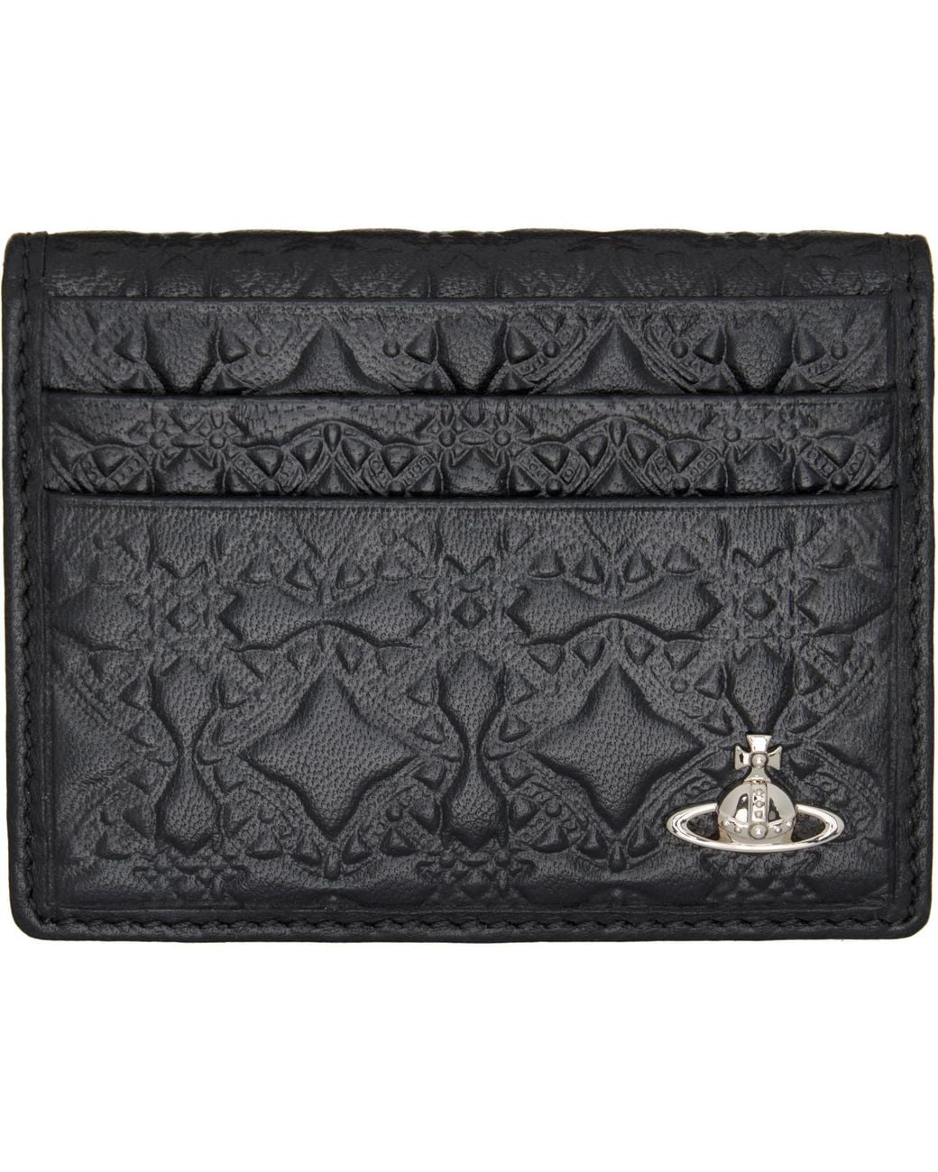 Vivienne Westwood Black Bifold Card Holder for men