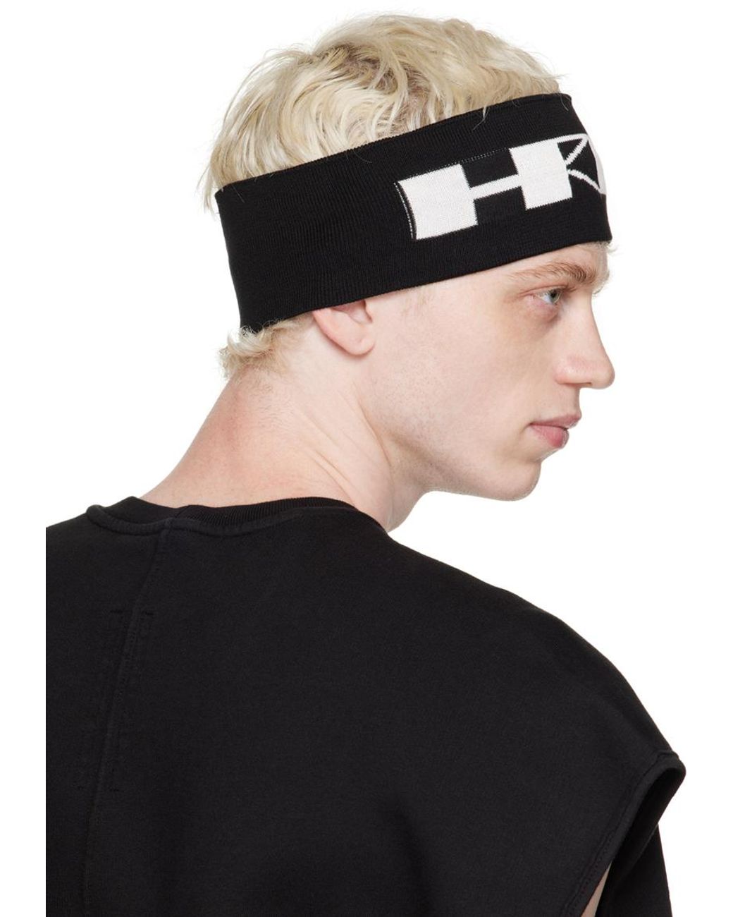 メンズ Rick Owens Hrdr ヘアバンド ブラック | Lyst