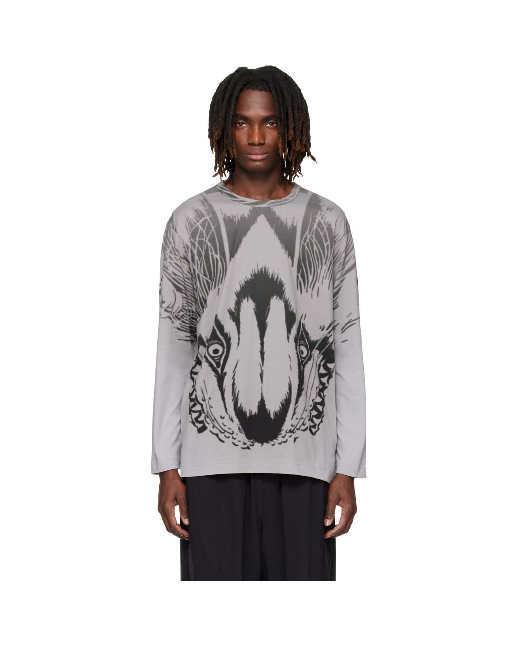 Y-3 Black Mercedes-Amg F1 Edition Wolf Graphic T-Shirt for men