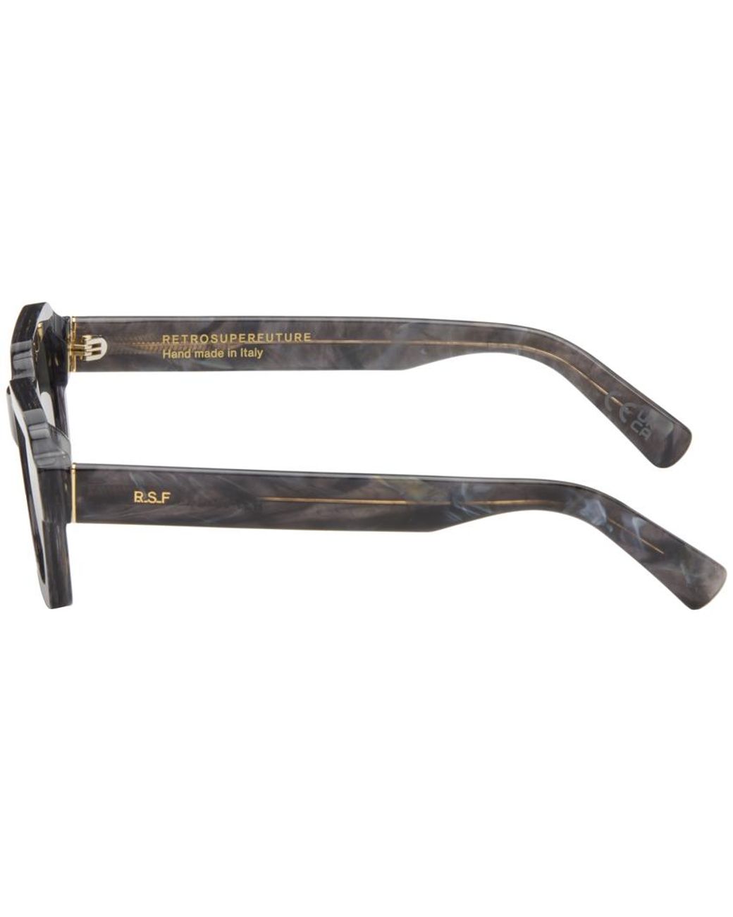 Retrosuperfuture Black Caro Sunglasses for men