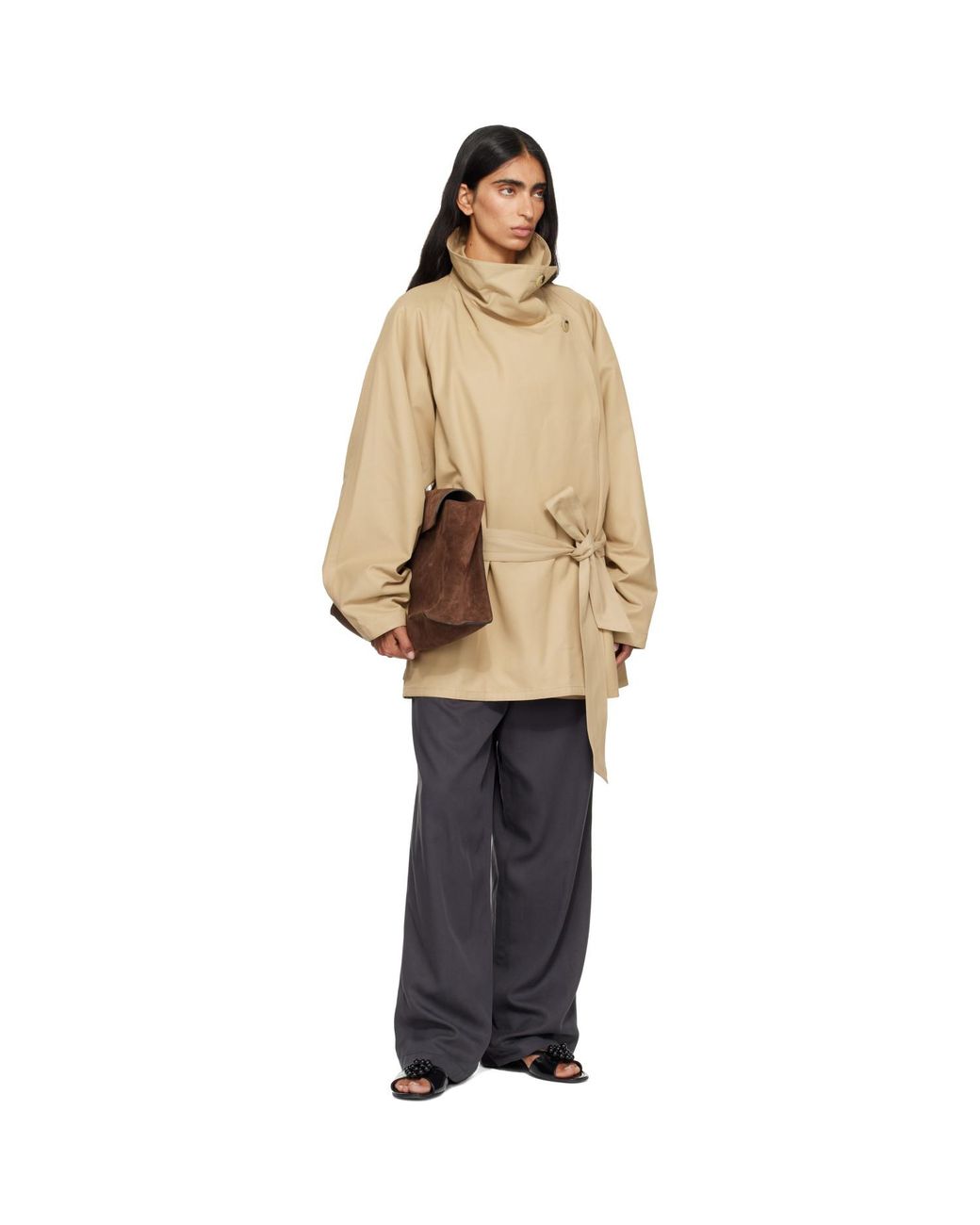 Studio Nicholson Brown Shiboru Suede Bag