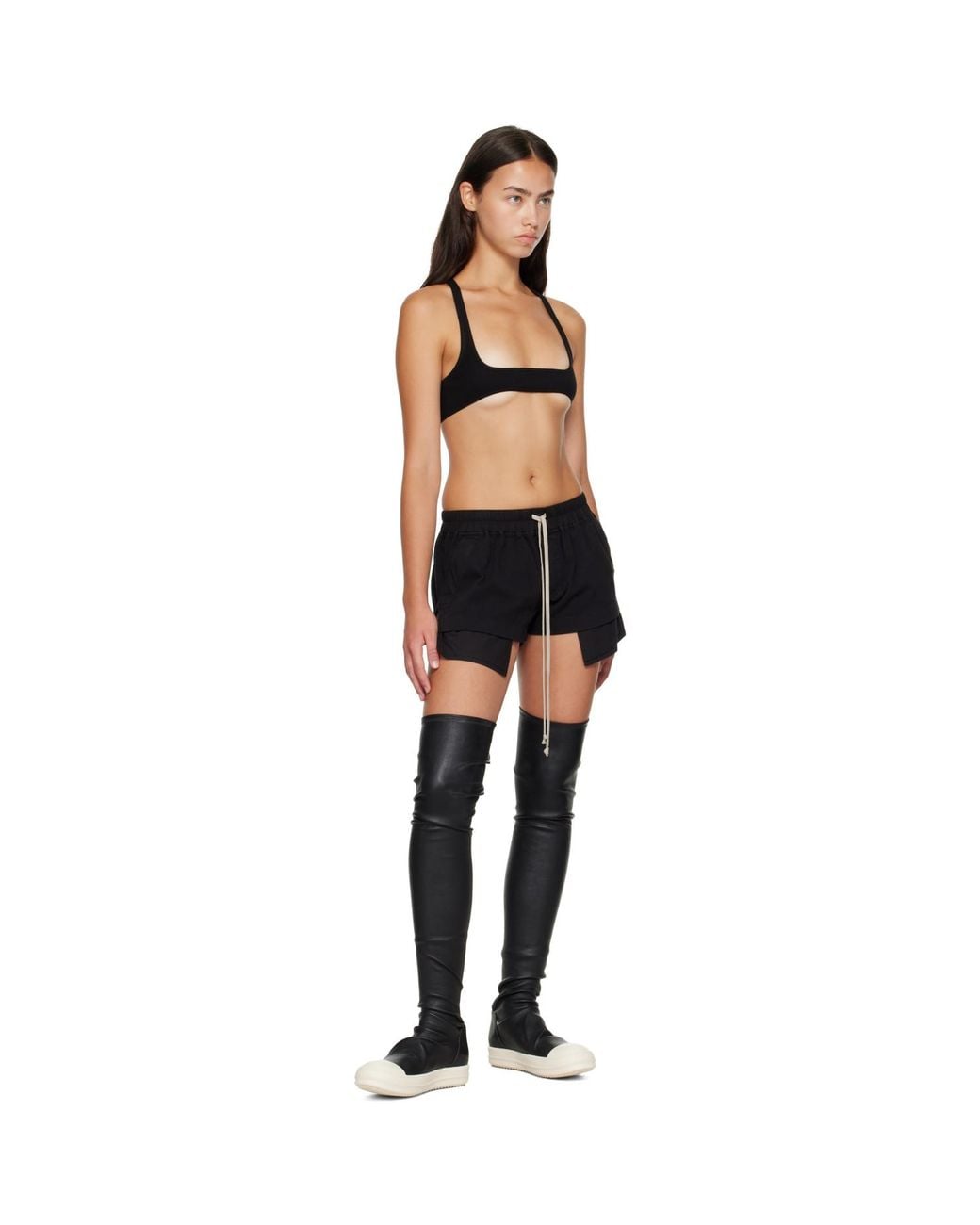 Rick Owens Black Tower Fog Boxer Shorts