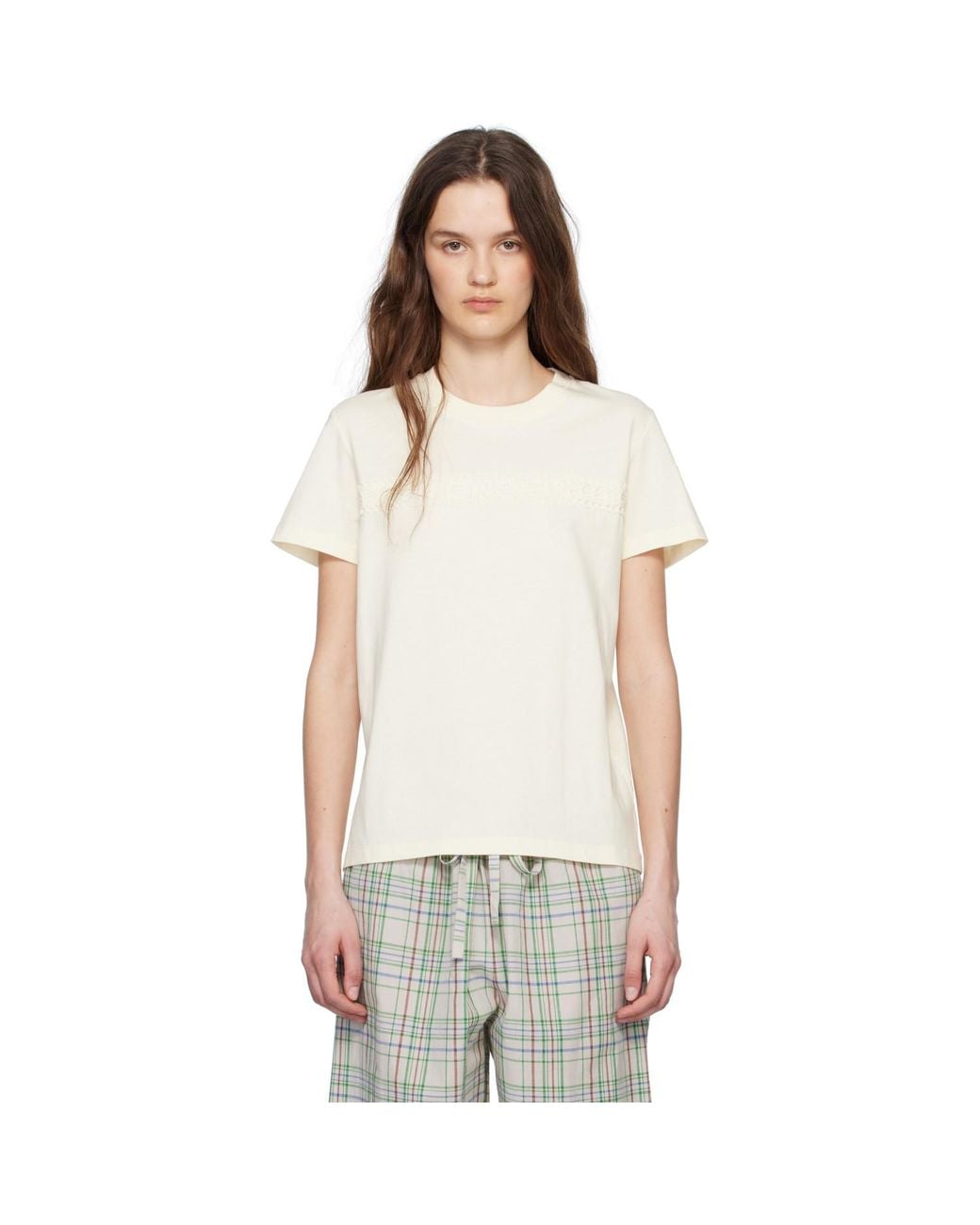 Moncler White Off- S/S T-Shirt