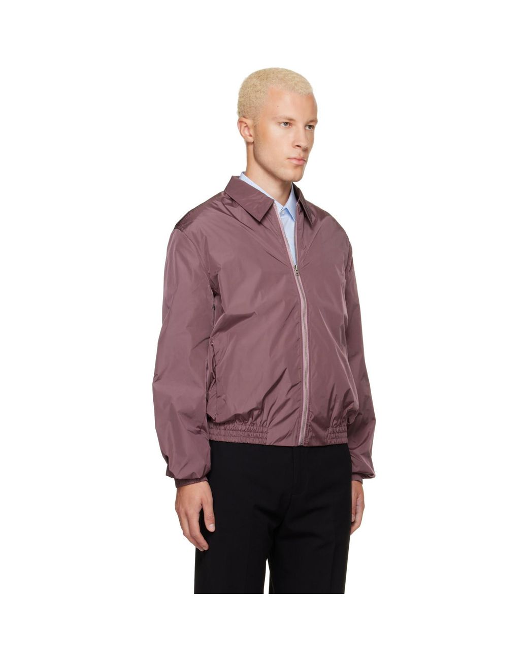 Acne Purple Lightweight Nylon Jacket for men
