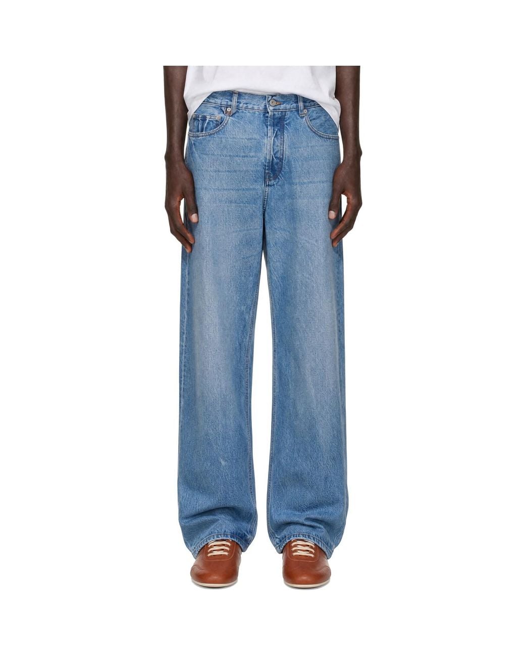 Jacquemus Blue 'The De-Nimes' Straight Jeans for men