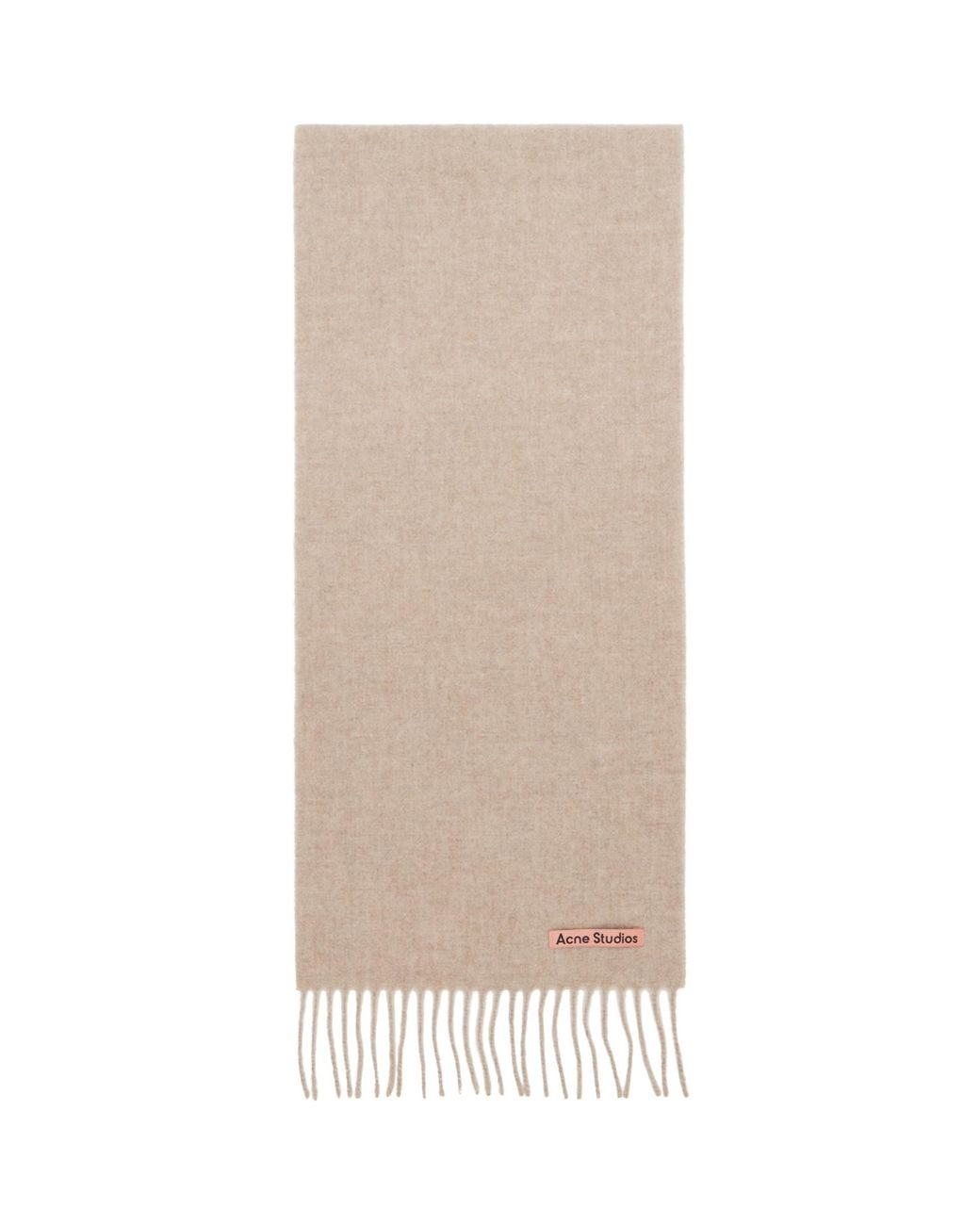 Acne Multicolor Fringe Wool Skinny Scarf for men