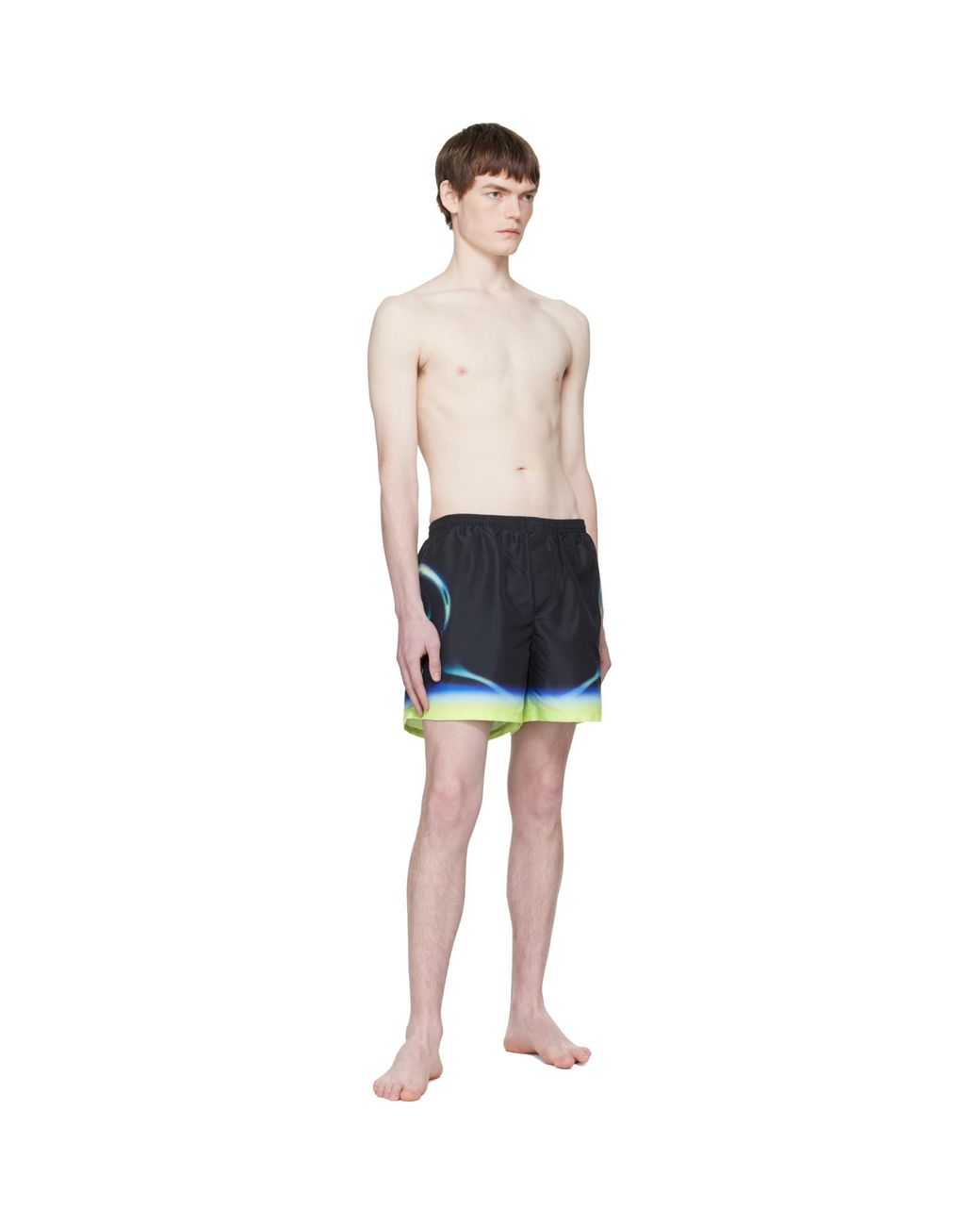 Casablanca Black Sporchid Printed Shorts for men