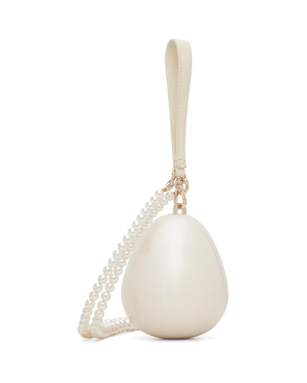 Simone Rocha Natural Off- Pearl Egg Bag for men